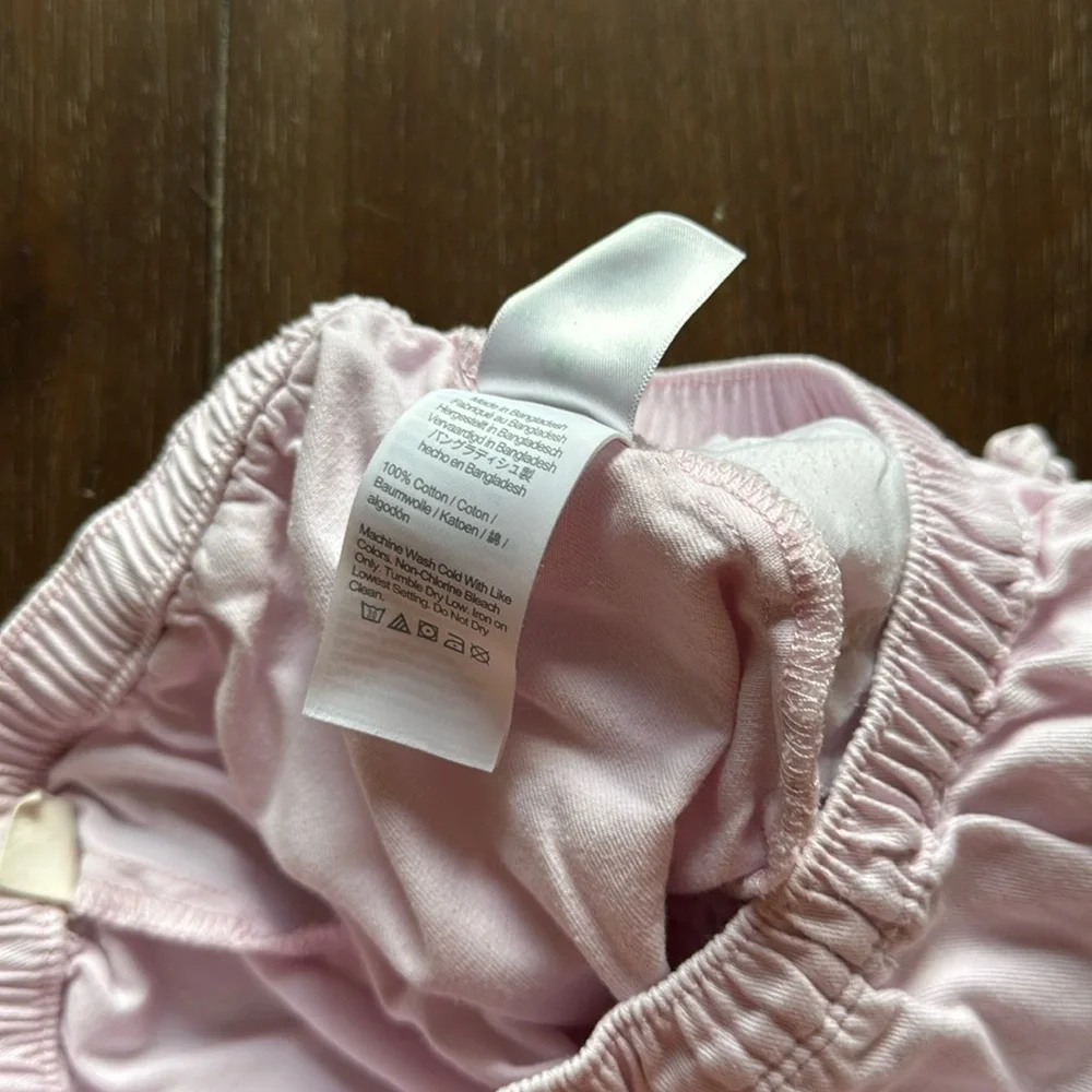 Size 8 J. Crew Crewcuts pocketed ruffle trim shorts in light pastel purple